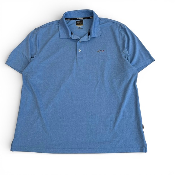Greg Norman Collection Other - GREG NORMAN Blue Play Dry‎ Quick Dry Fishing Golf Polo Shirt Men's Size XLarge